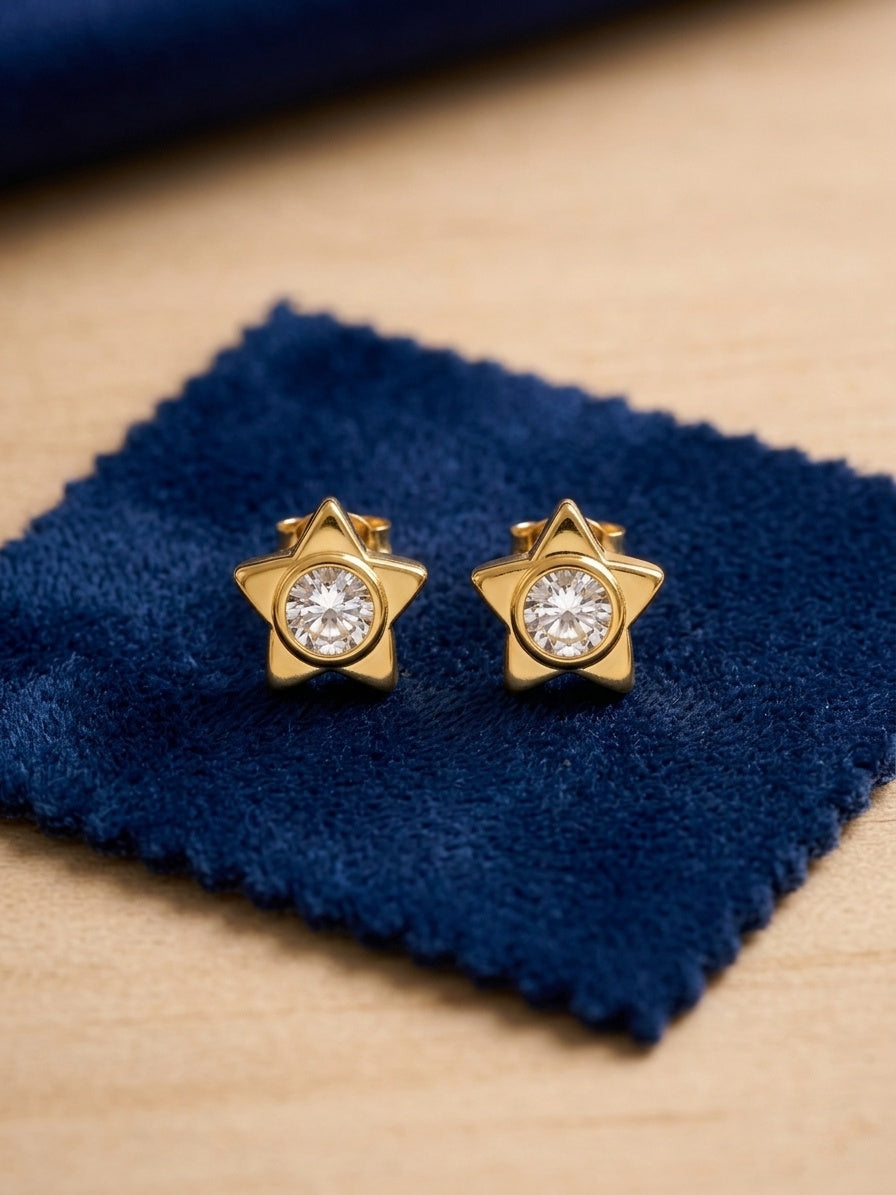 Crystal Star Necklace & Earrings Set