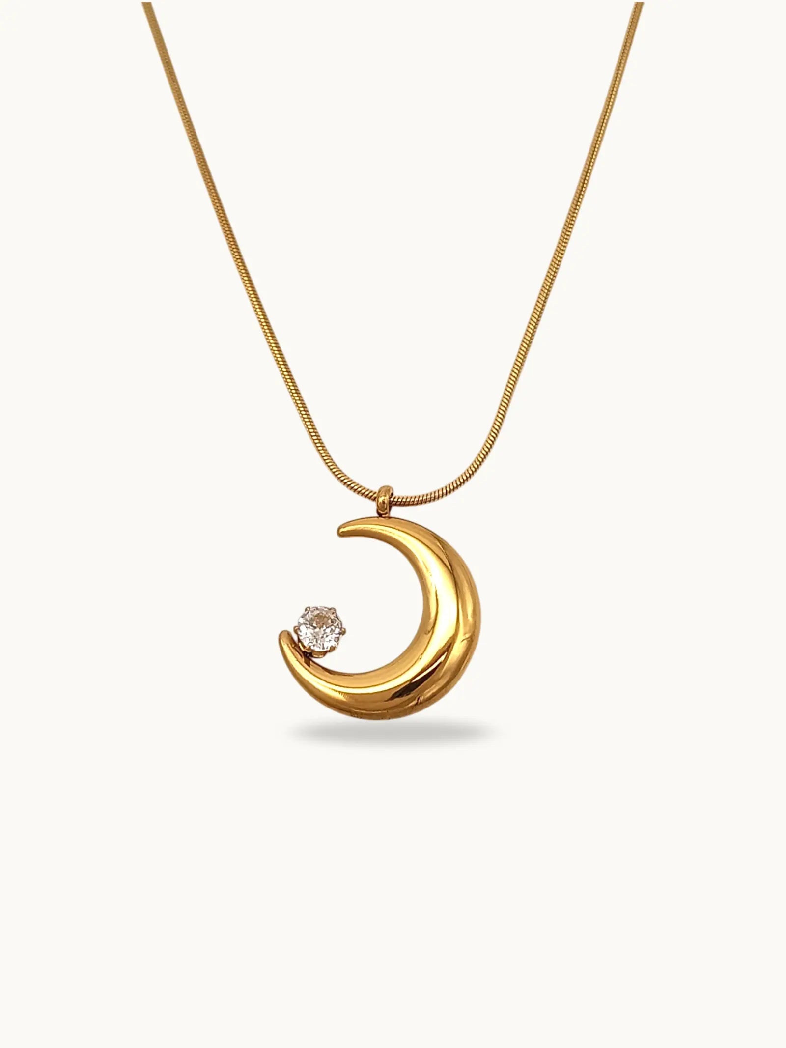 Crescent moon pendent