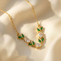 White Green Tulip Bracelet